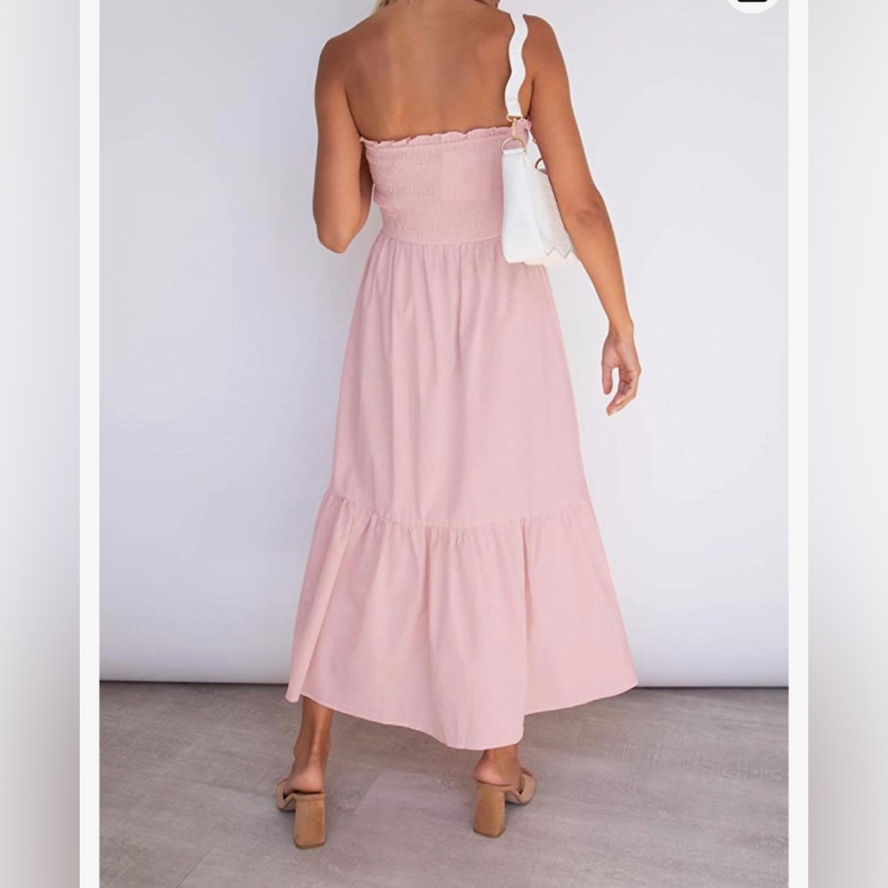 Strapless pink maxi - Picture 2 of 6